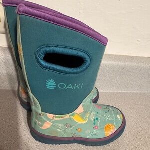 Oaki Kids Neoprene Rain & Snow Boots in Mermaids
